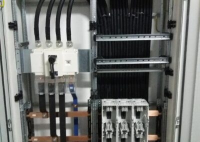 prawidłowo podłączona rozdzielnia elektryczna